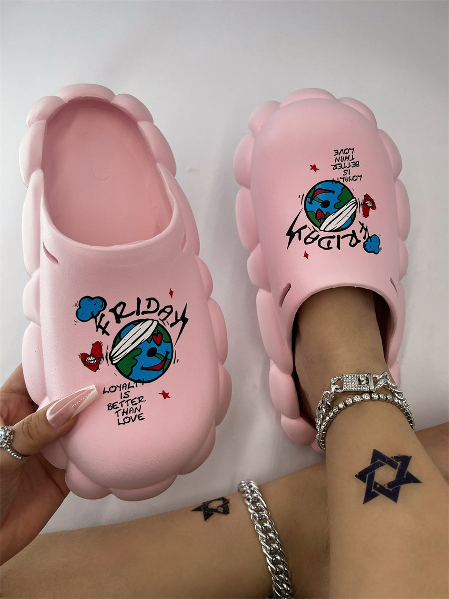 Spring And Summer Women's Shoes Sandals And Slippers Couple Eva Waterproof Women Slippers 46