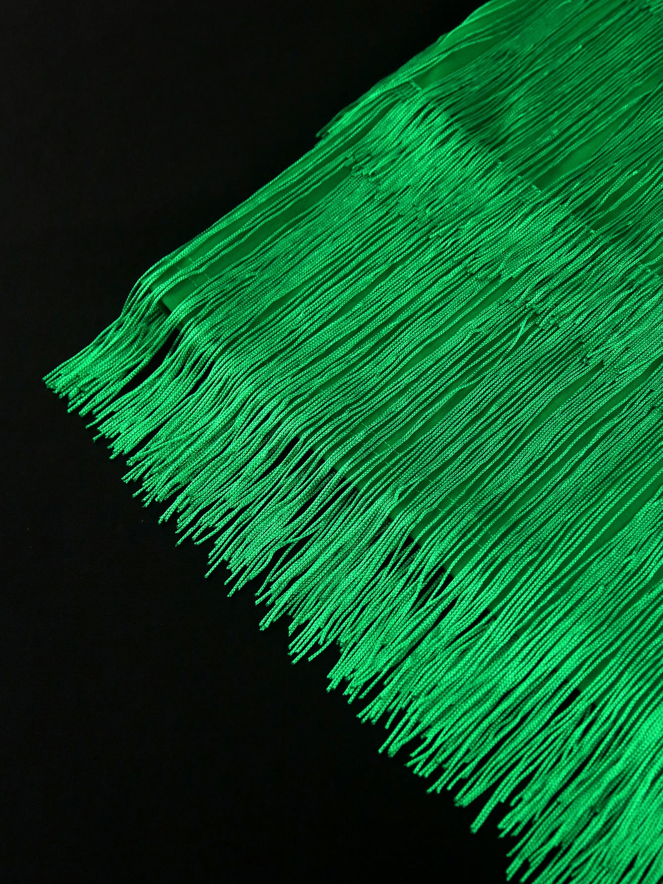 Sexy One-Shoulder Long-Sleeved High-Waist Slim Tassel Formal Party Evening Dress 15