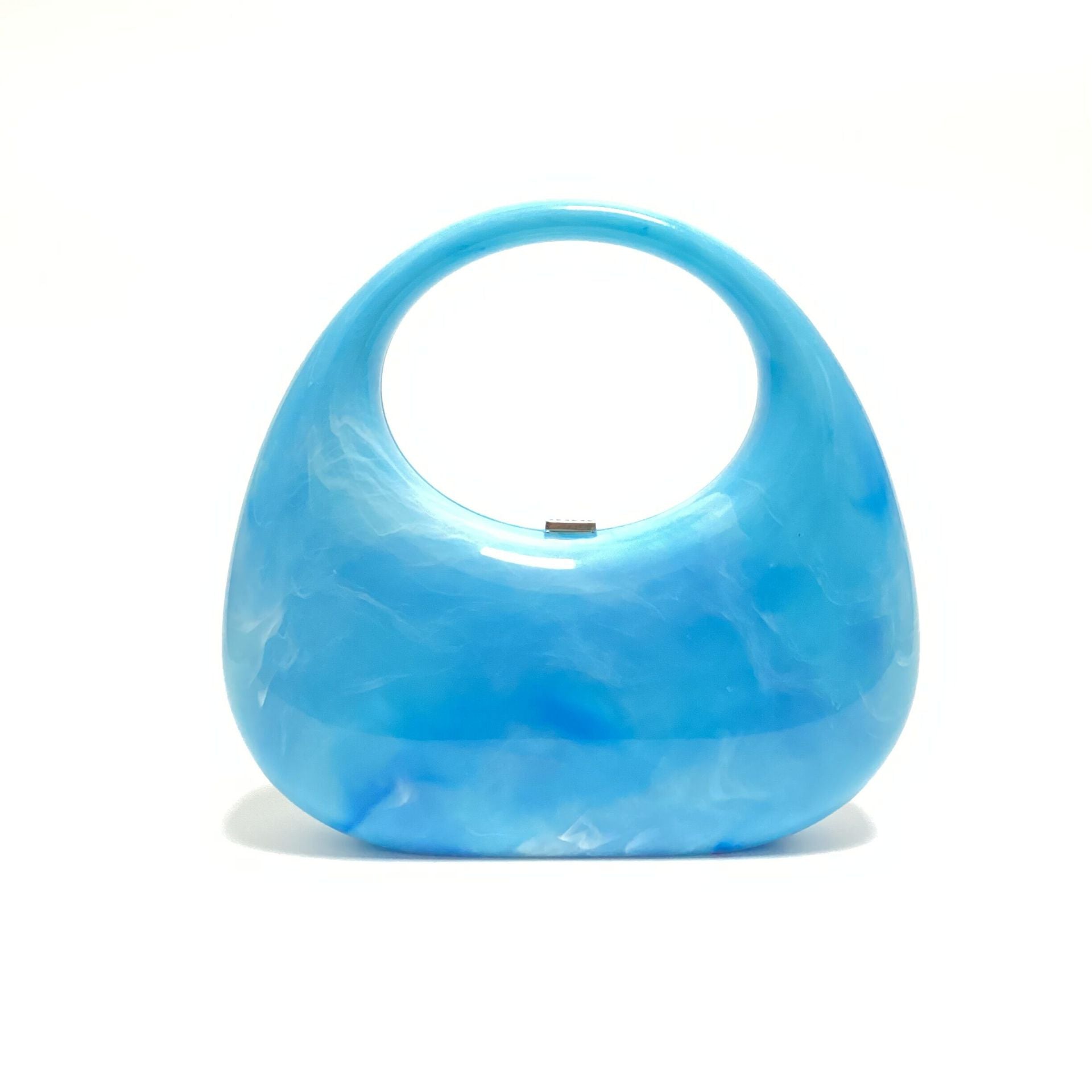 Watercolor Ice Cracked Acrylic Box Women's  Handbag 6