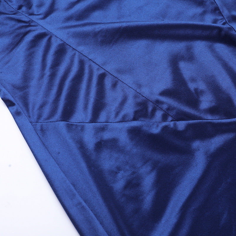 Summer Sexy Low-Back High-Slit Strap Long Dress 10