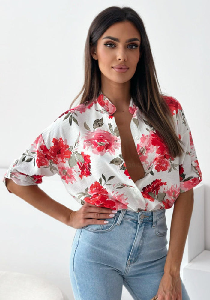 Women short sleeve printed shirt