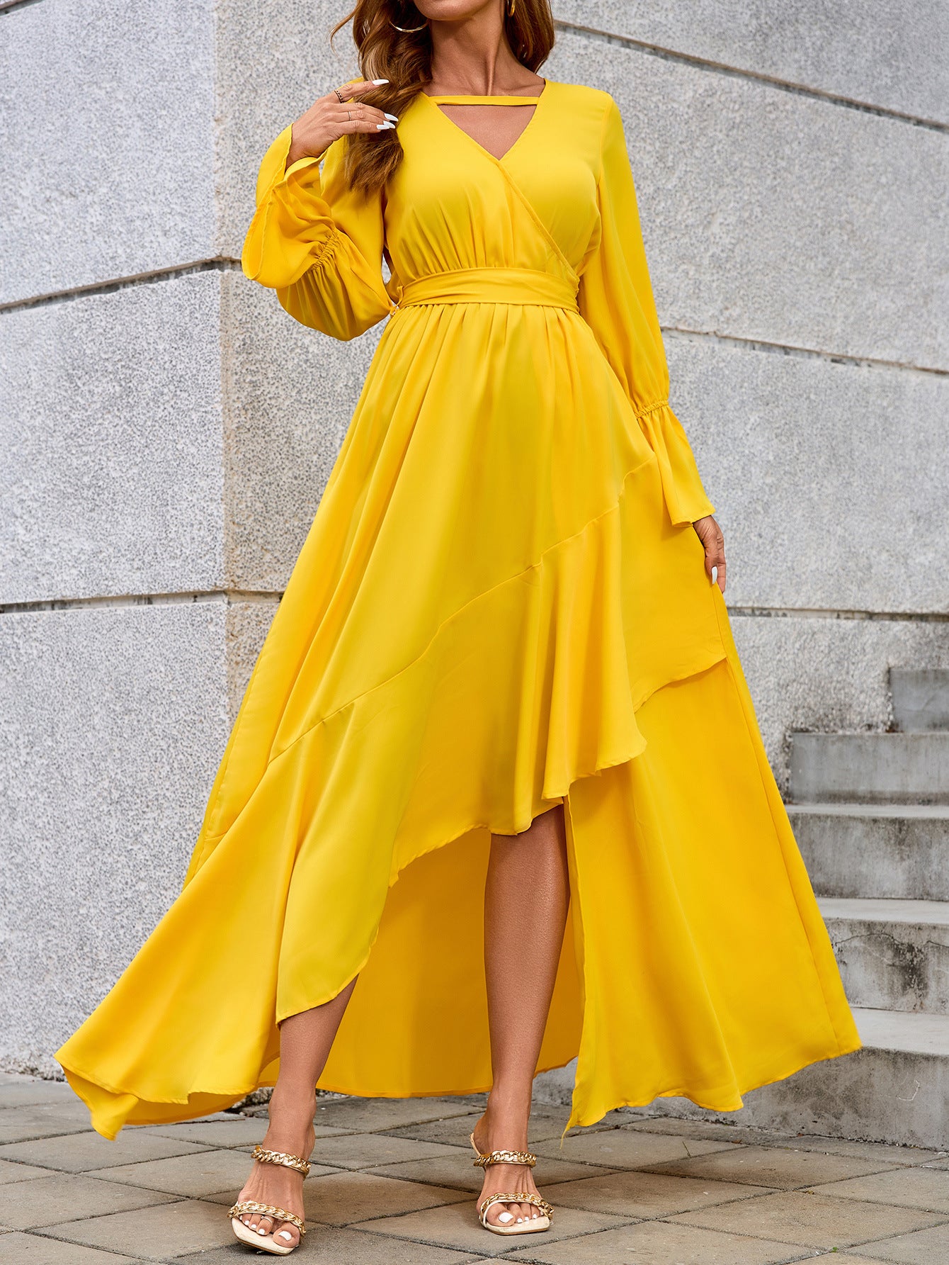 Women Party Irregular Evening Dress 5