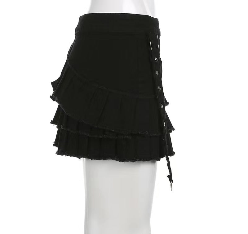 Women street Style Summer pleated skirt 5