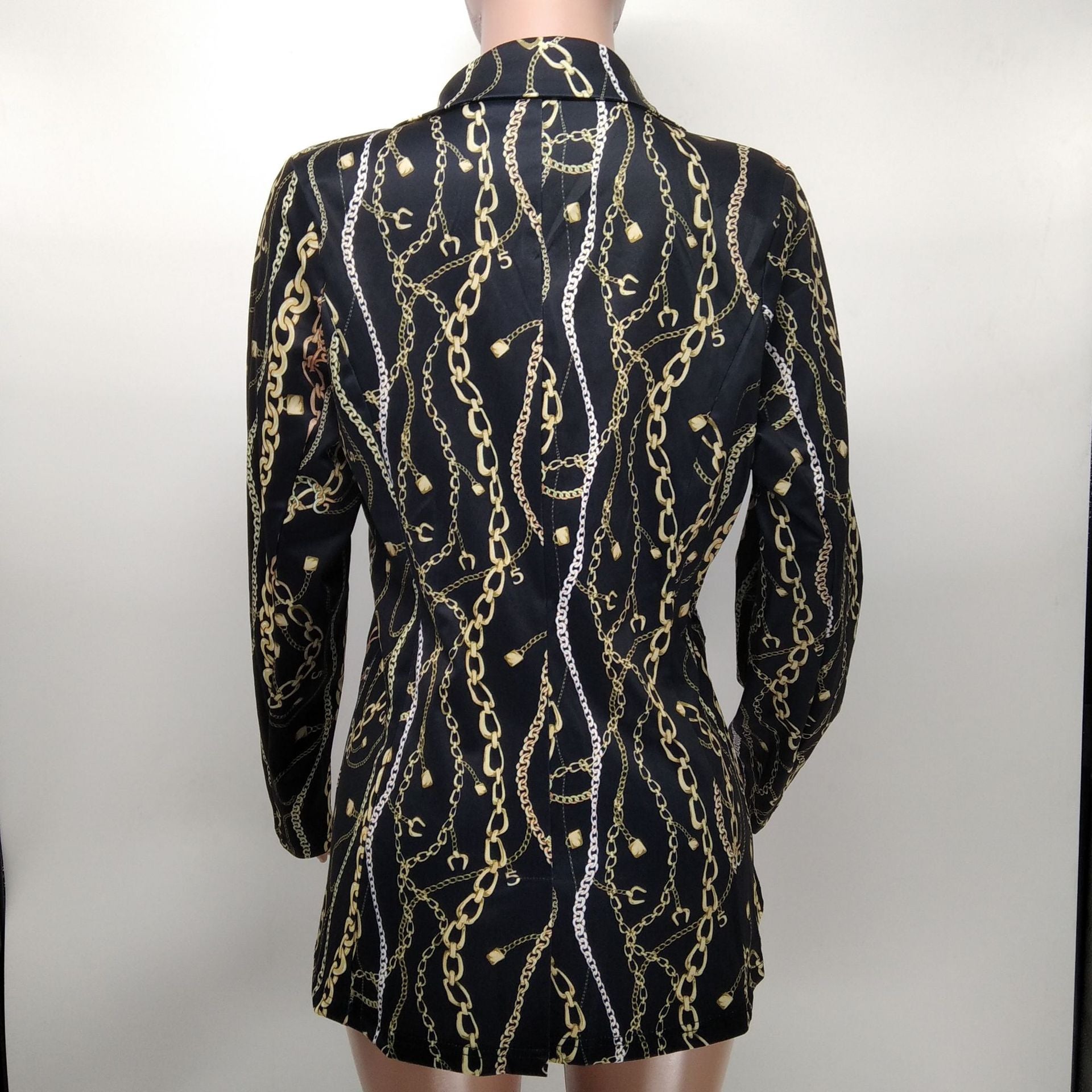 Women Casual Print Blazer 12