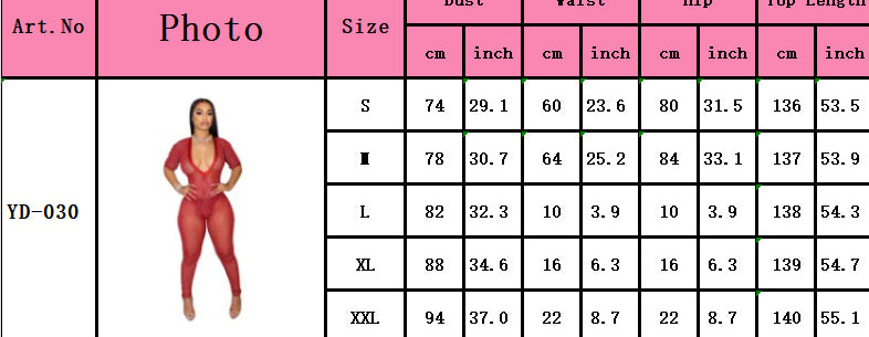 Women's Fashion Sexy Transparent V-Neck Jumpsuit 8