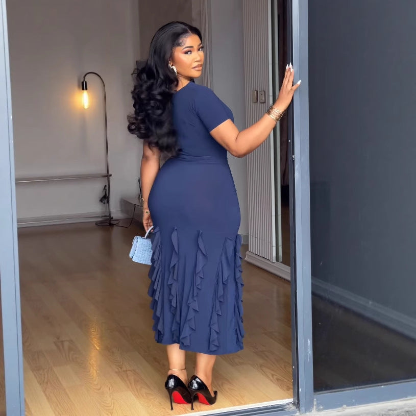 Women sexy elegant lace Maxi Dress 6