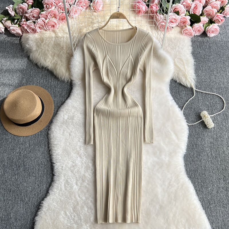 Women sexy Ribbed Bodycon Knitting dress 12