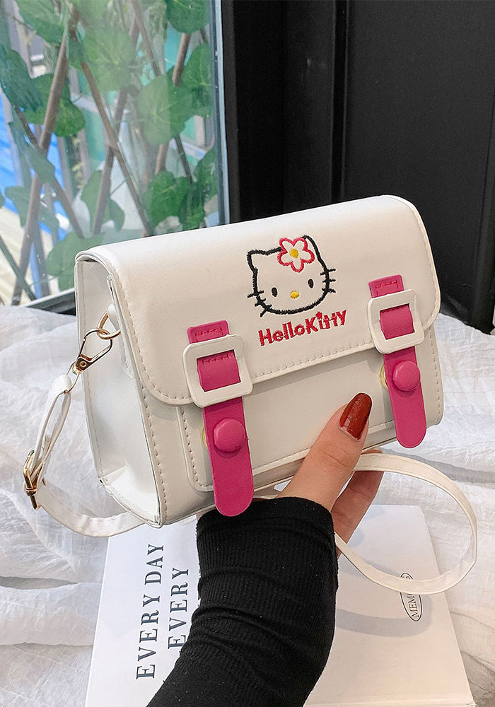 Women Small Square Bag Contrast Color Single Shoulder Crossbody Bag