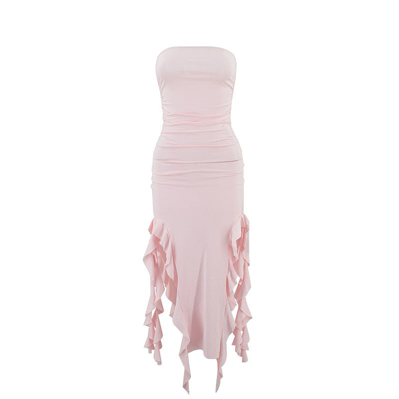 Summer strapless jellyfish sashes sexy dress women's clothing 21
