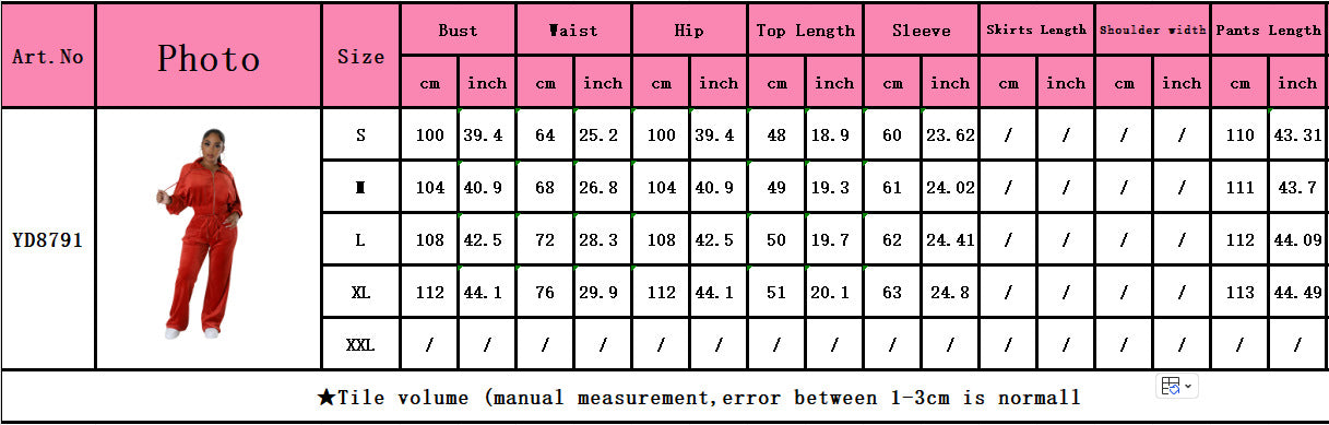 Women Solid Zipper Top and Pant Two-piece Set 10