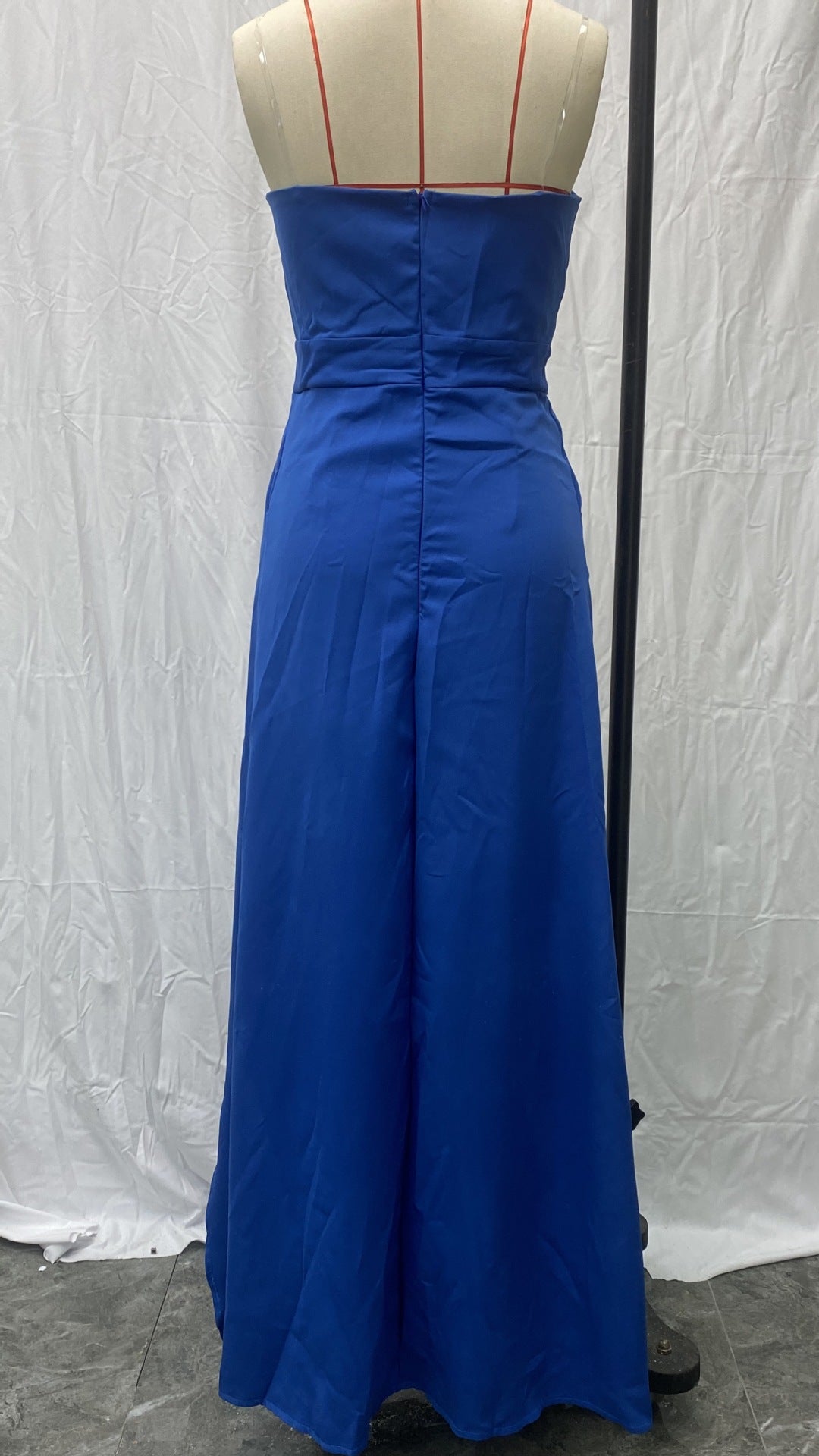 Women's Fashion Sexy V-Neck Strapless Casual Slit Jumpsuit 14