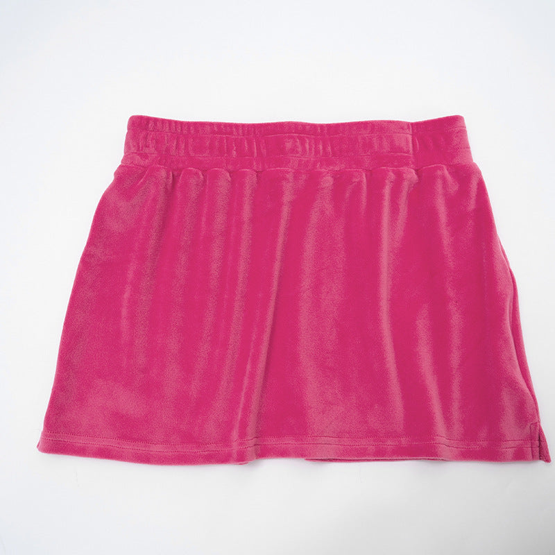 Women Sexy Hooded Long-Sleeved Crop Top and Skirt Two-Piece Casual Set 21