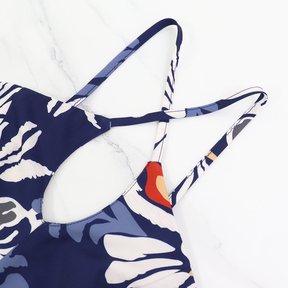 Sexy Strap Hollow Style Printed Long Dress 10