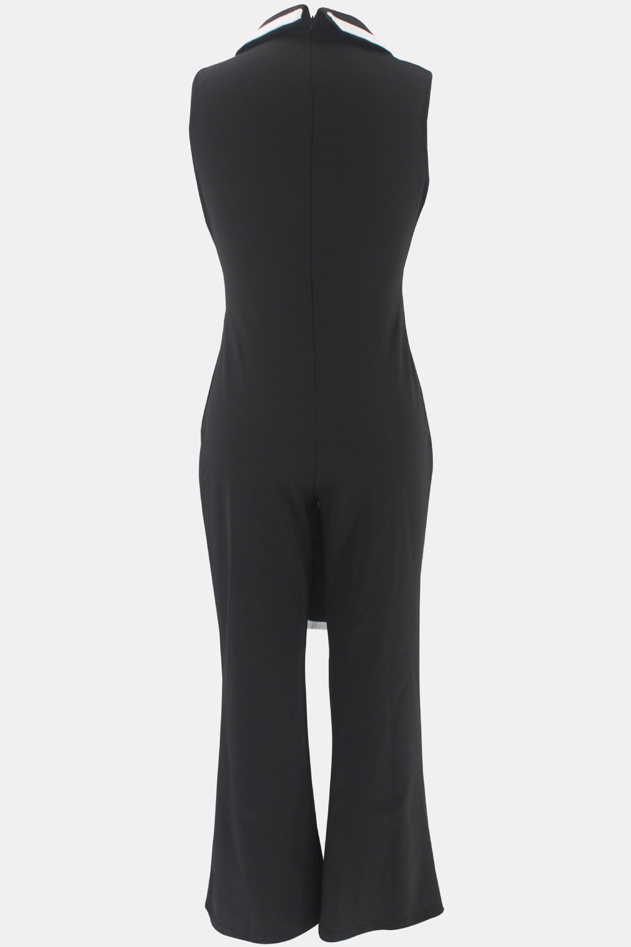 Summer Women's Fashionable V-Neck Chic Elegant Sleeveless Wide Leg Jumpsuit 21