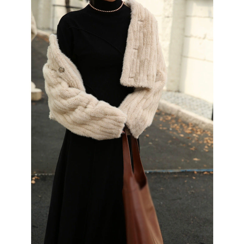 Women's Autumn And Winter Irregular Chic Slim Fit Chic Slim Style Basic Long Knitting Dress 7