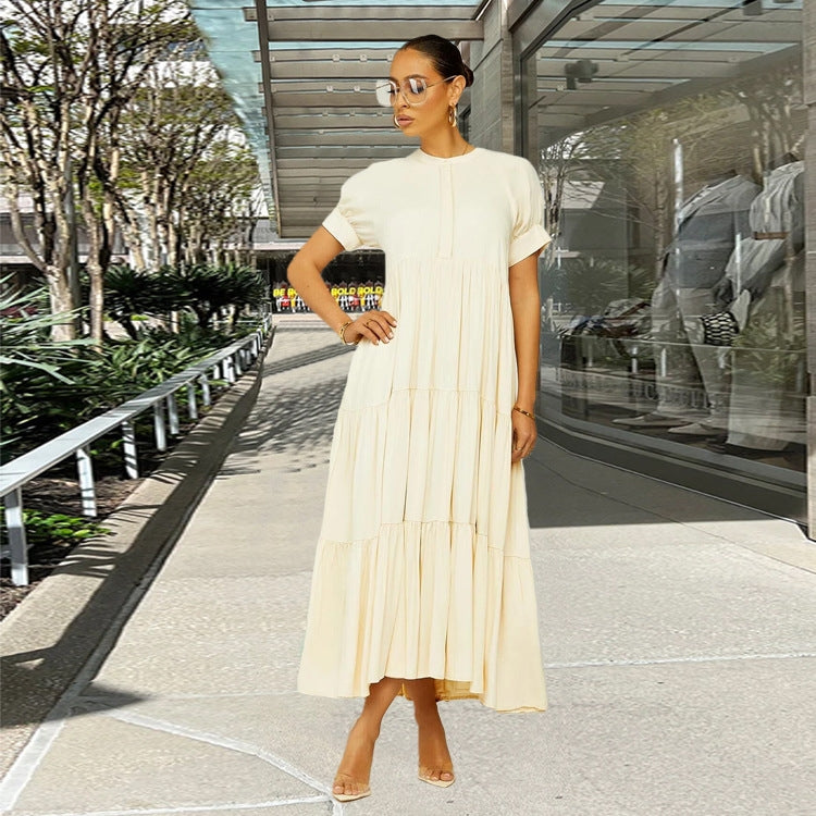 Autumn Women clothes Lace Skirt Loose Slim Fit French Lazy Casual Knitting Dress 3