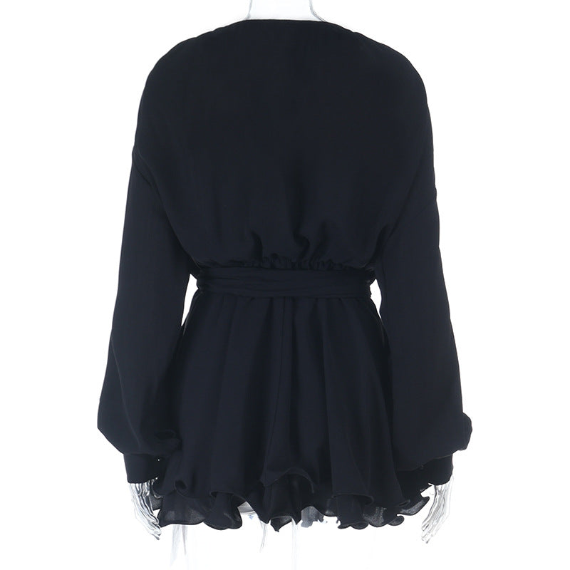 Autumn Fashion Chic Casual Long-Sleeve A-Line Dress 9