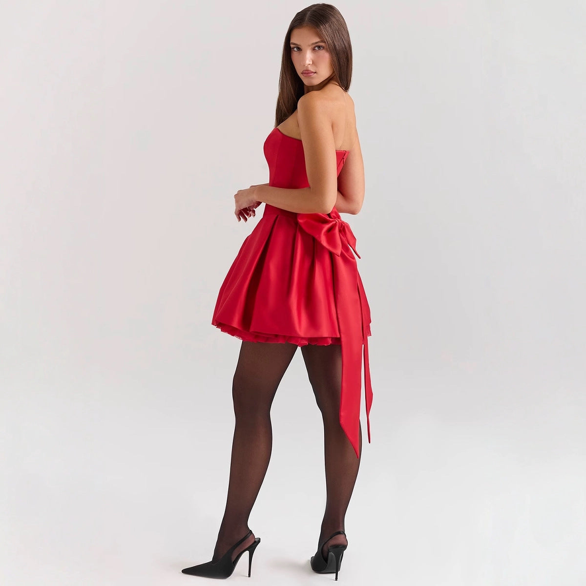 Women summer sexy Off Shoulder Party Mini dress 3