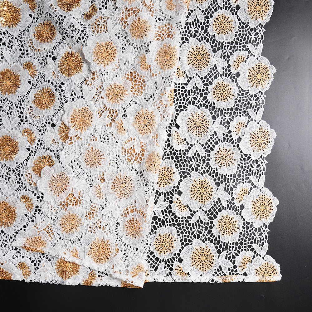 African Women's Clothing Plus Size Embroidered Lace Robe Dress 18