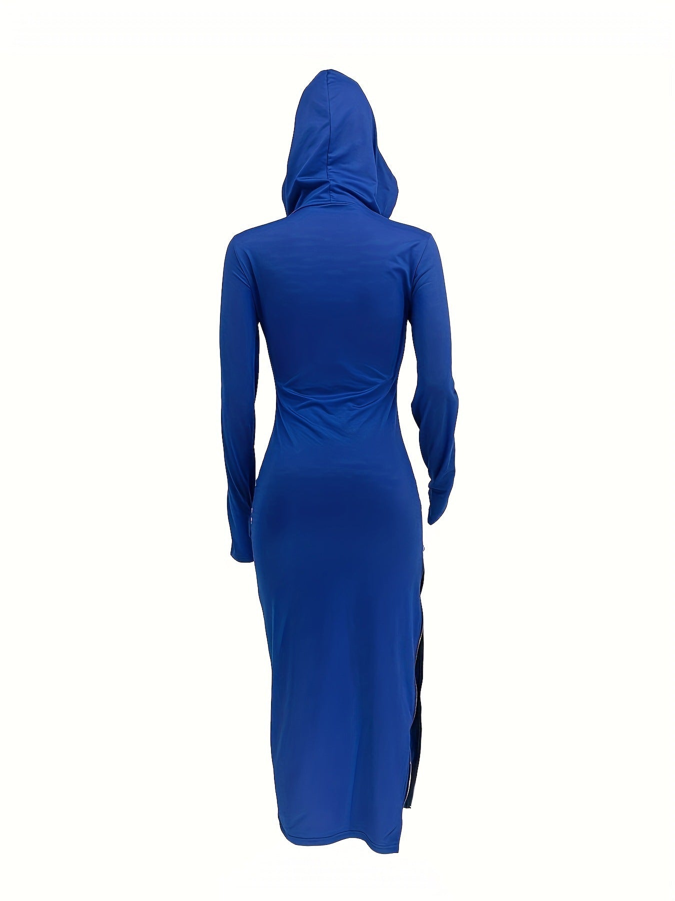 Women Casual Solid Hooded Dress 22