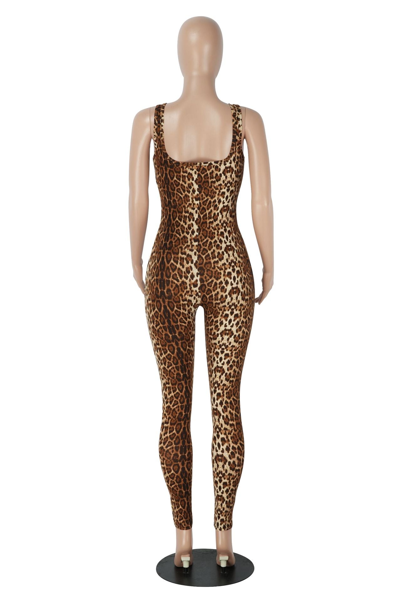 U Neck Print Jumpsuit Fashion Women's Nightclub Wear 11