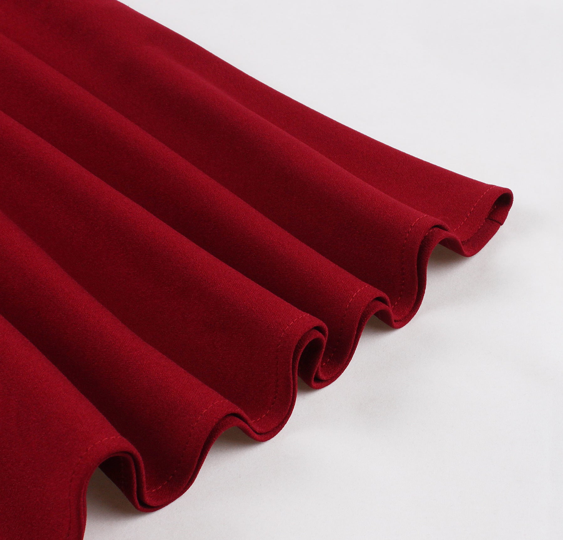 Women's Slim Waist Turndown Collar Bow Short Sleeve Chic Elegant A-Line Dress 26