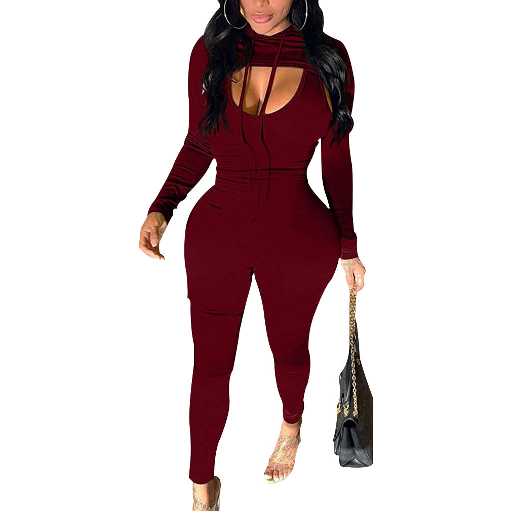 Women Sexy Top and Jumpsuit Set
