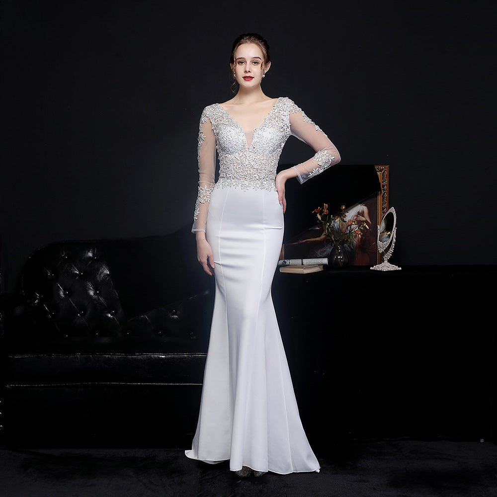 Plus Size Beauty Costume Formal Party Mermaid Evening Dress