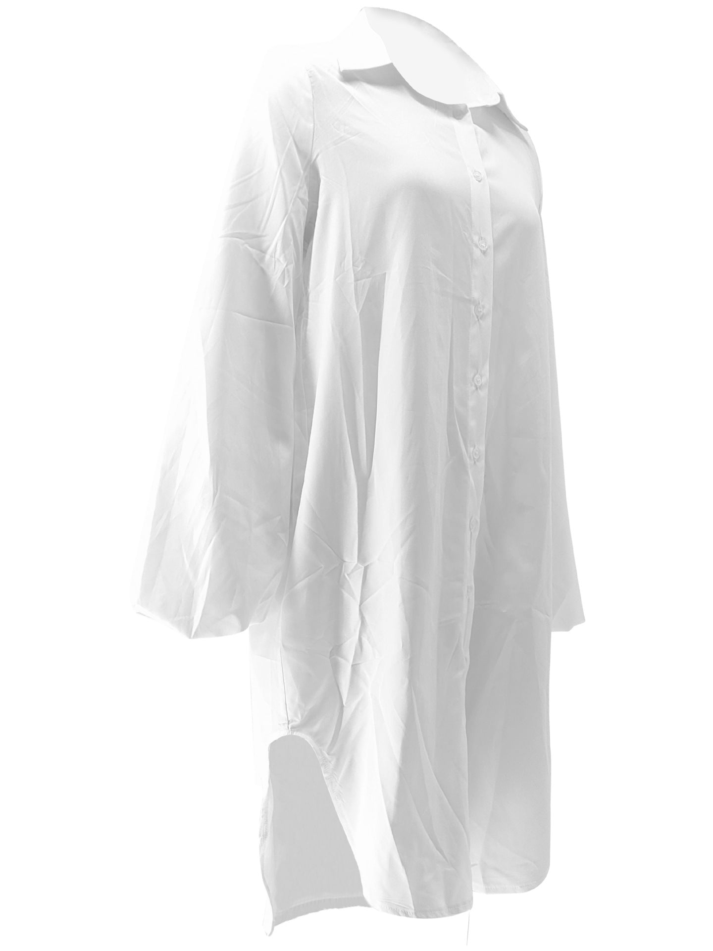 Autumn And Winter Women's Loose Long Sleeve Shirt Dress 12