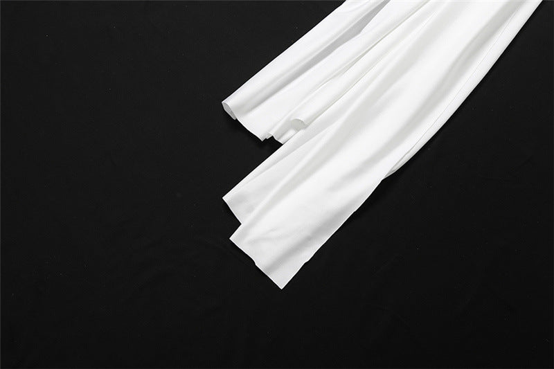 Autumn Women's Fashion Solid Color Chic Sexy Deep V-Neck Long Sleeve Bodycon Dress 14