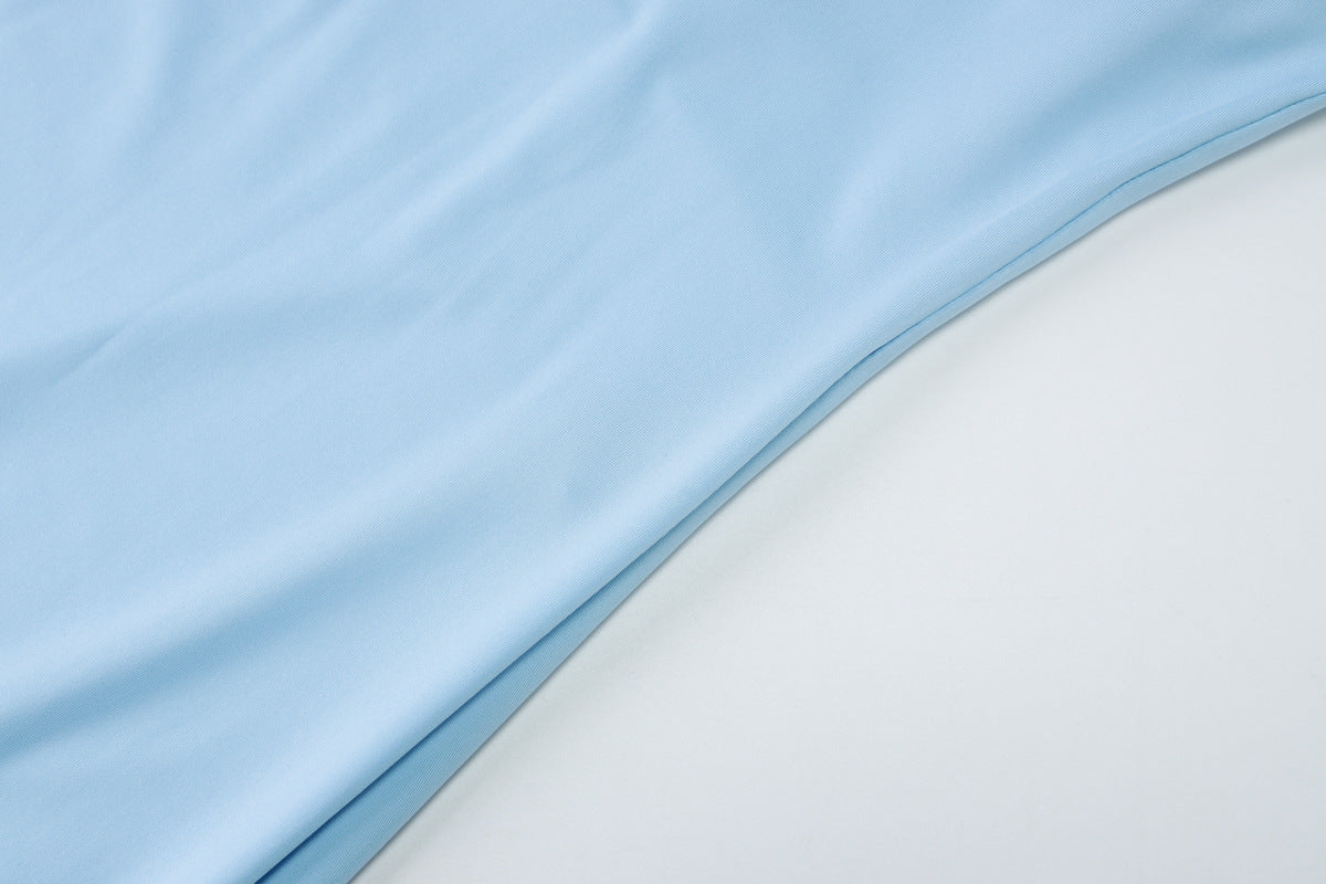 Women Summer Sexy V Neck Backless Fit Solid Knot Strap Dress 11