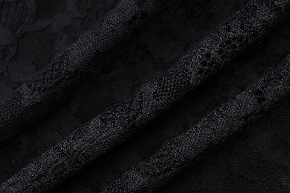 Women Sexy See-Through Lace Bodycon Dress 16