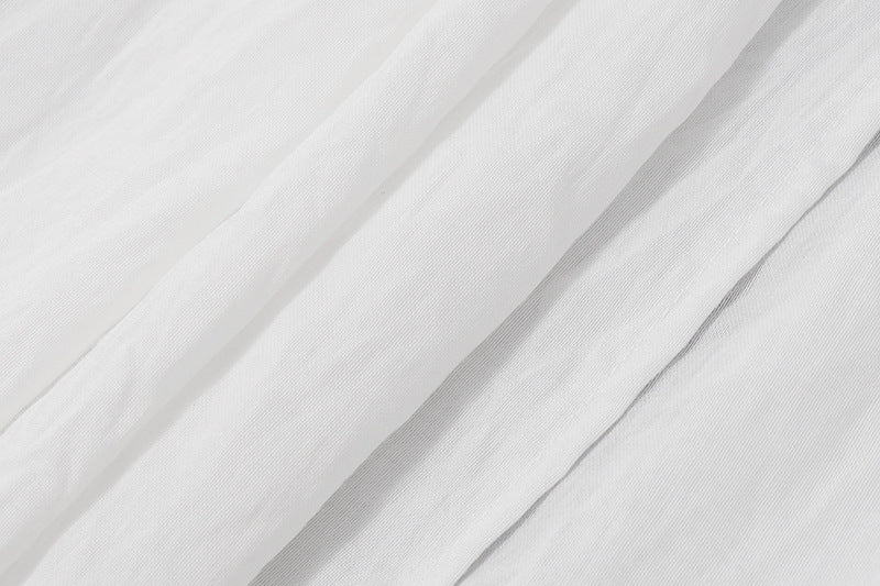 Women summer new sexy Chic Holidays Off Shoulder pleated top slit skirt set 16