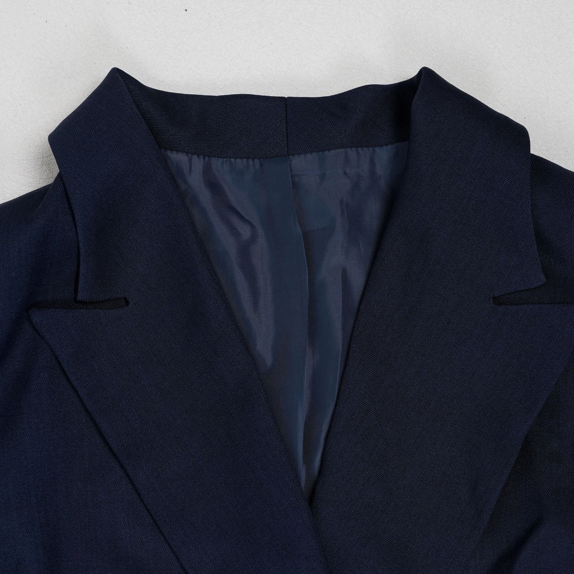 Women Elegant Turndown Collar Blazer and Pants Two-Piece Set 21