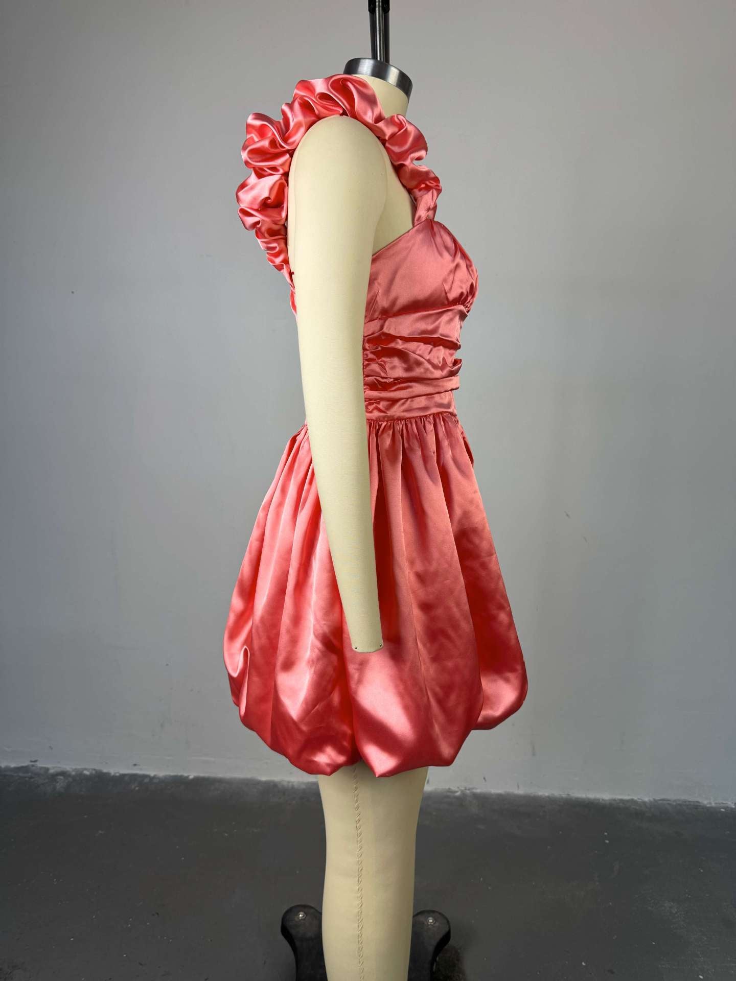 Women summer Halter Neck Strapless bud sleeveless dress 8