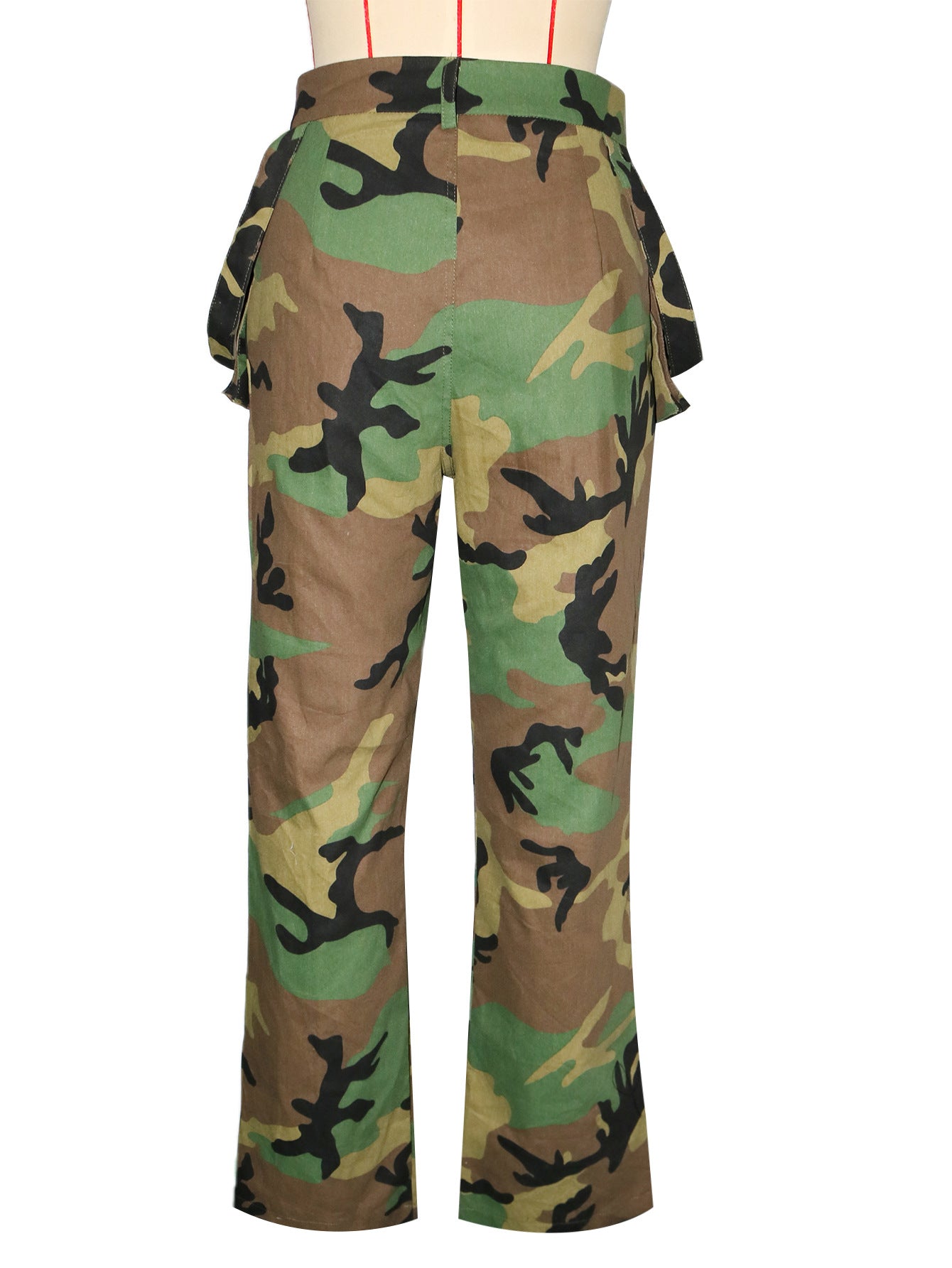 Women Casual Camouflage Print Street Style Cargo Pants 8