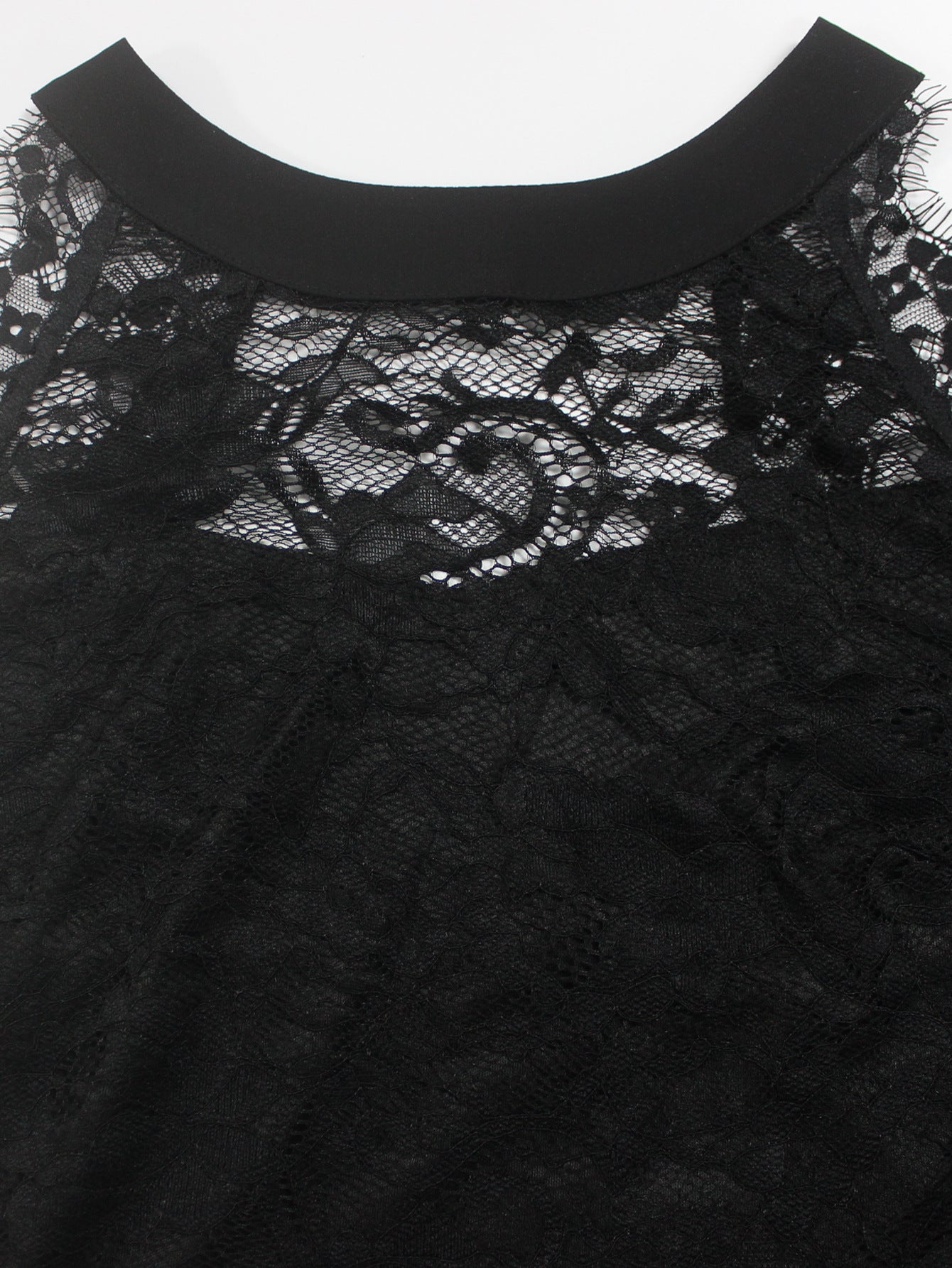 Women spring and summer lace patchwork sleeveless maxi dress 7