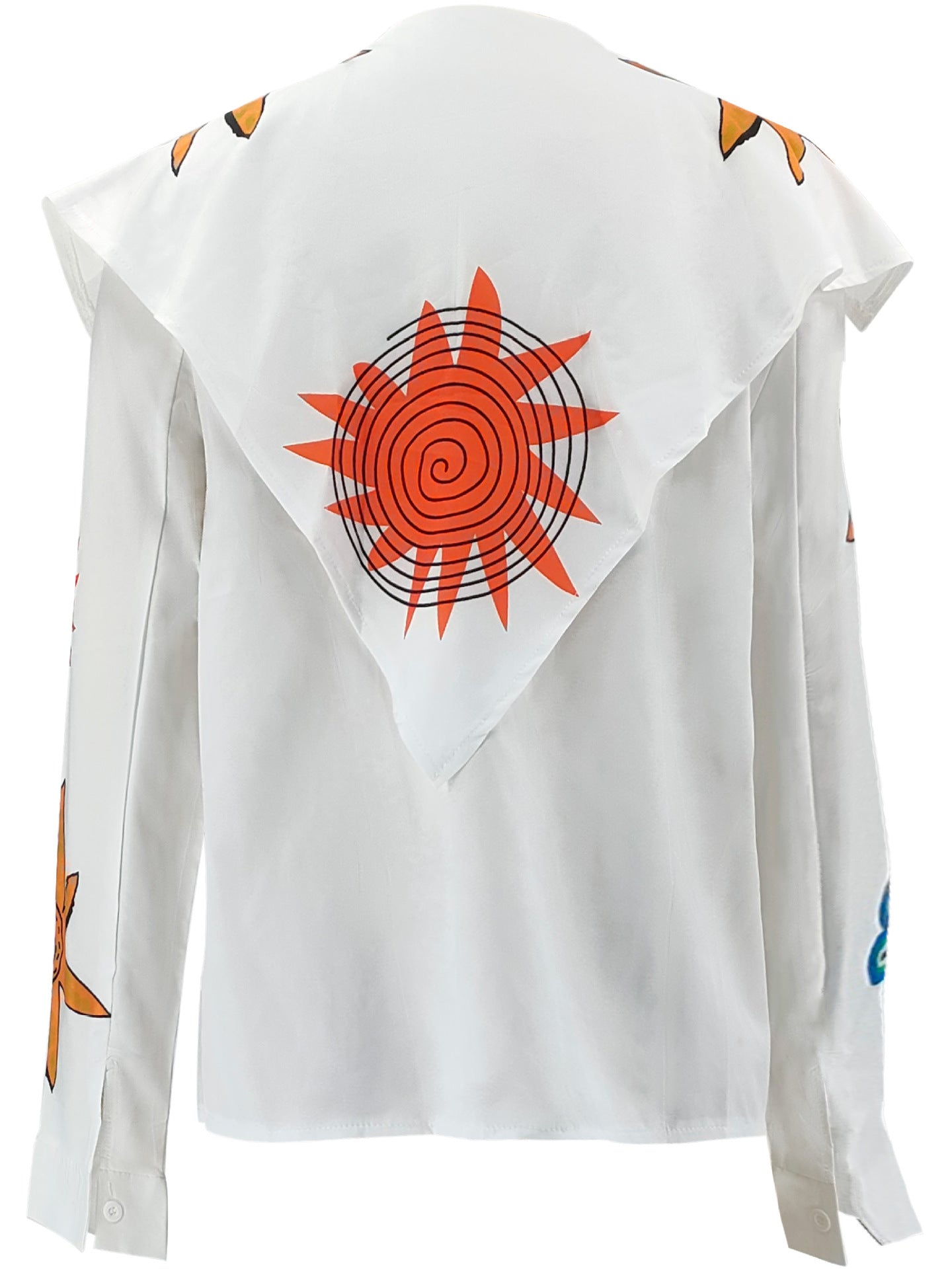 Women's Autumn Winter Print Button Long Sleeve Shirt 8