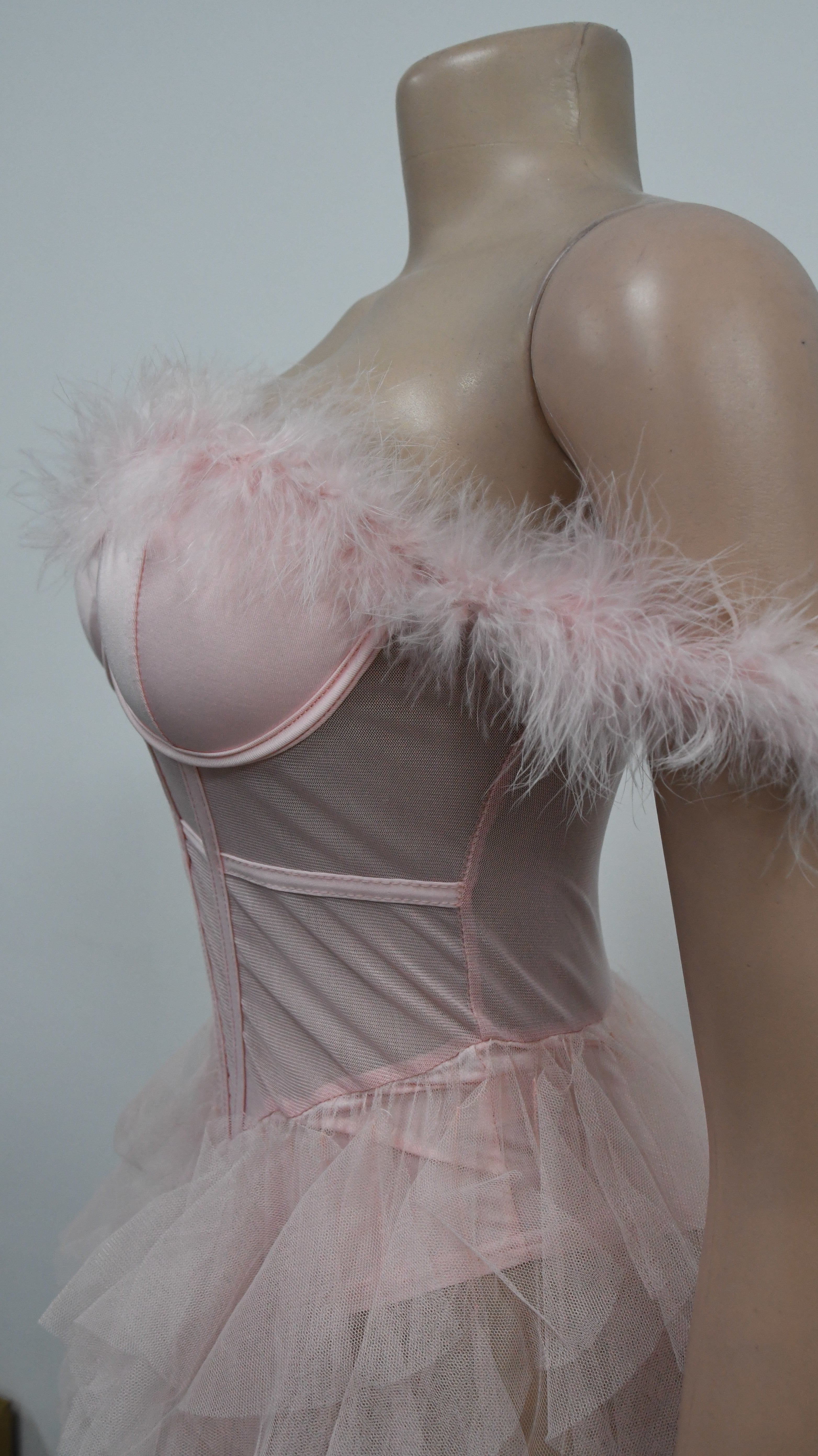 Women'S Fashion Solid Color Sleeveless Wrapped Chest Mesh Maxi Dress 24