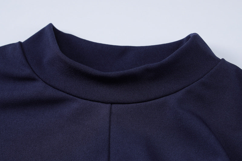 Women Autumn and Winter Round Neck Long Sleeve Sexy Bodycon Dress 14