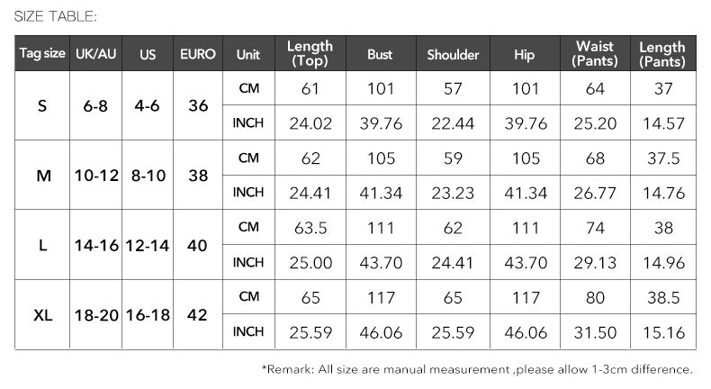 Women Summer Solid knitting Round Neck Top And Shorts Casual Two-piece Set 14