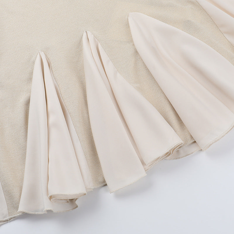 Women summer sexy French patchwork strap dress 12