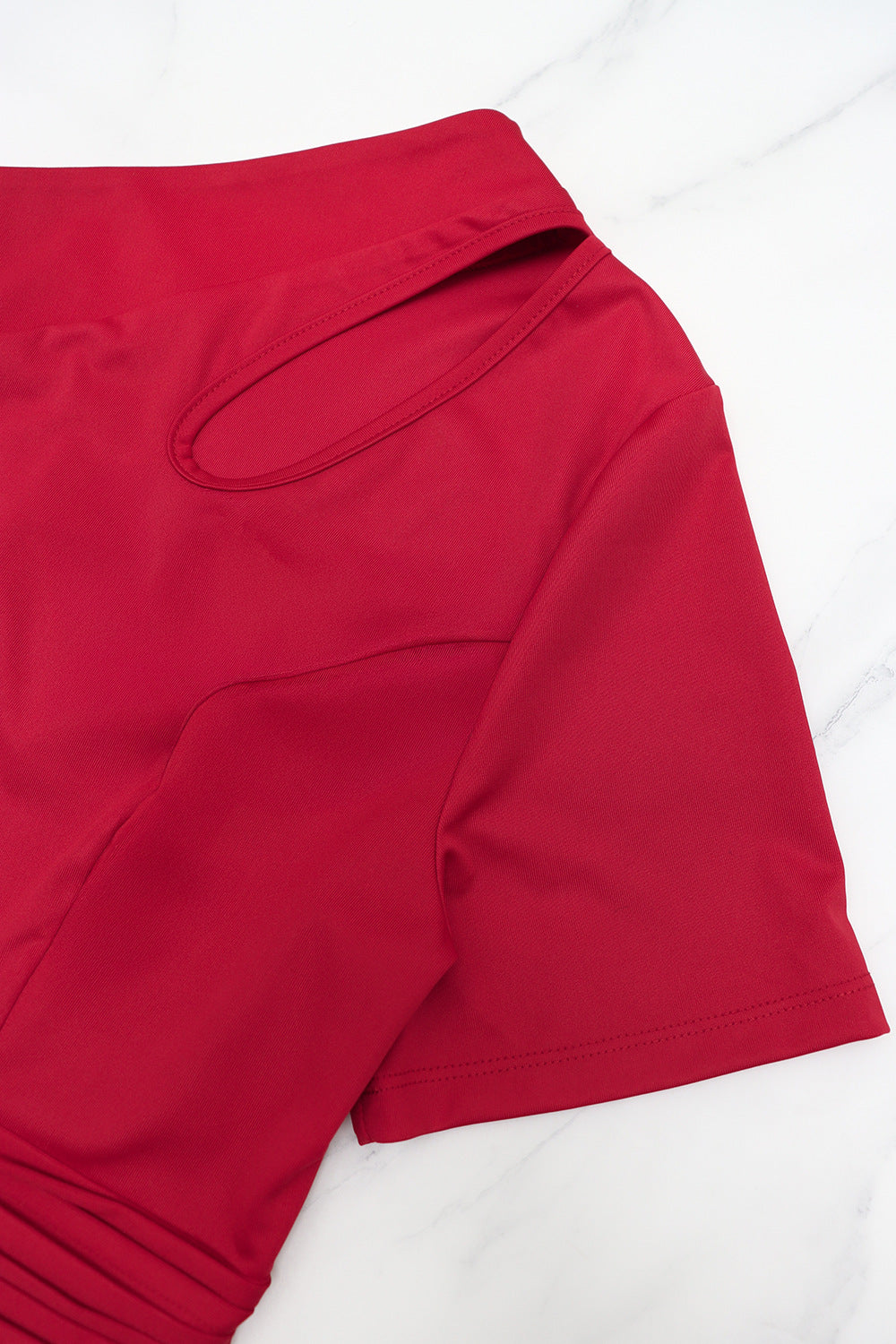 Women Casual Off-The-Shoulder Solid Dress 6