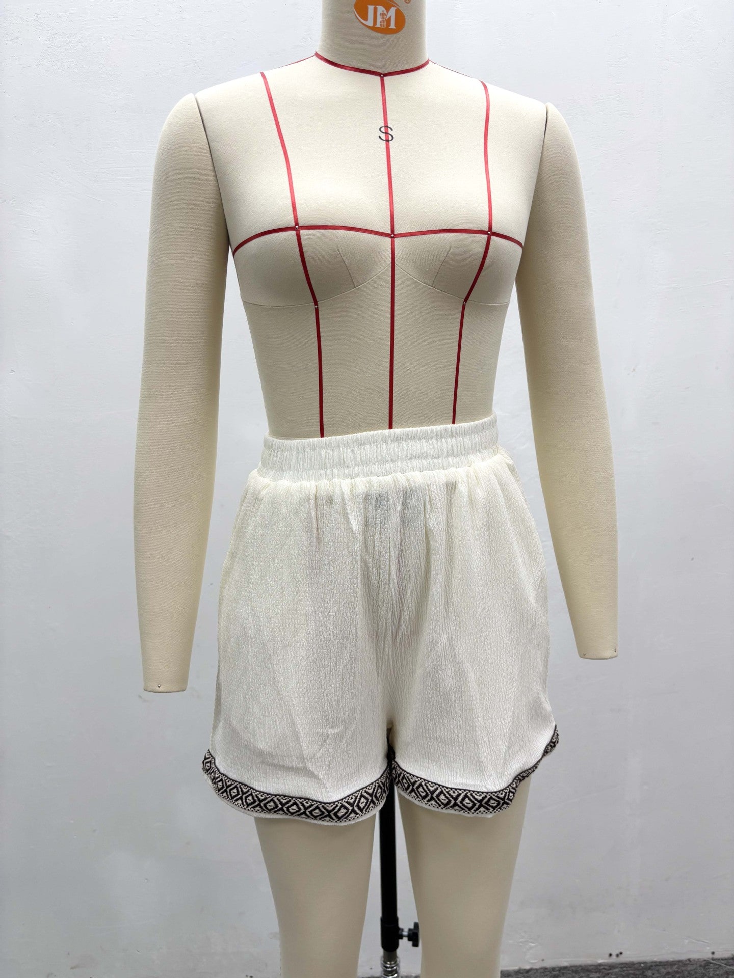 African Women's Summer Contrast Color Turndown Collar Short Sleeve Shirt & Shorts Casual Two-Piece Set 16