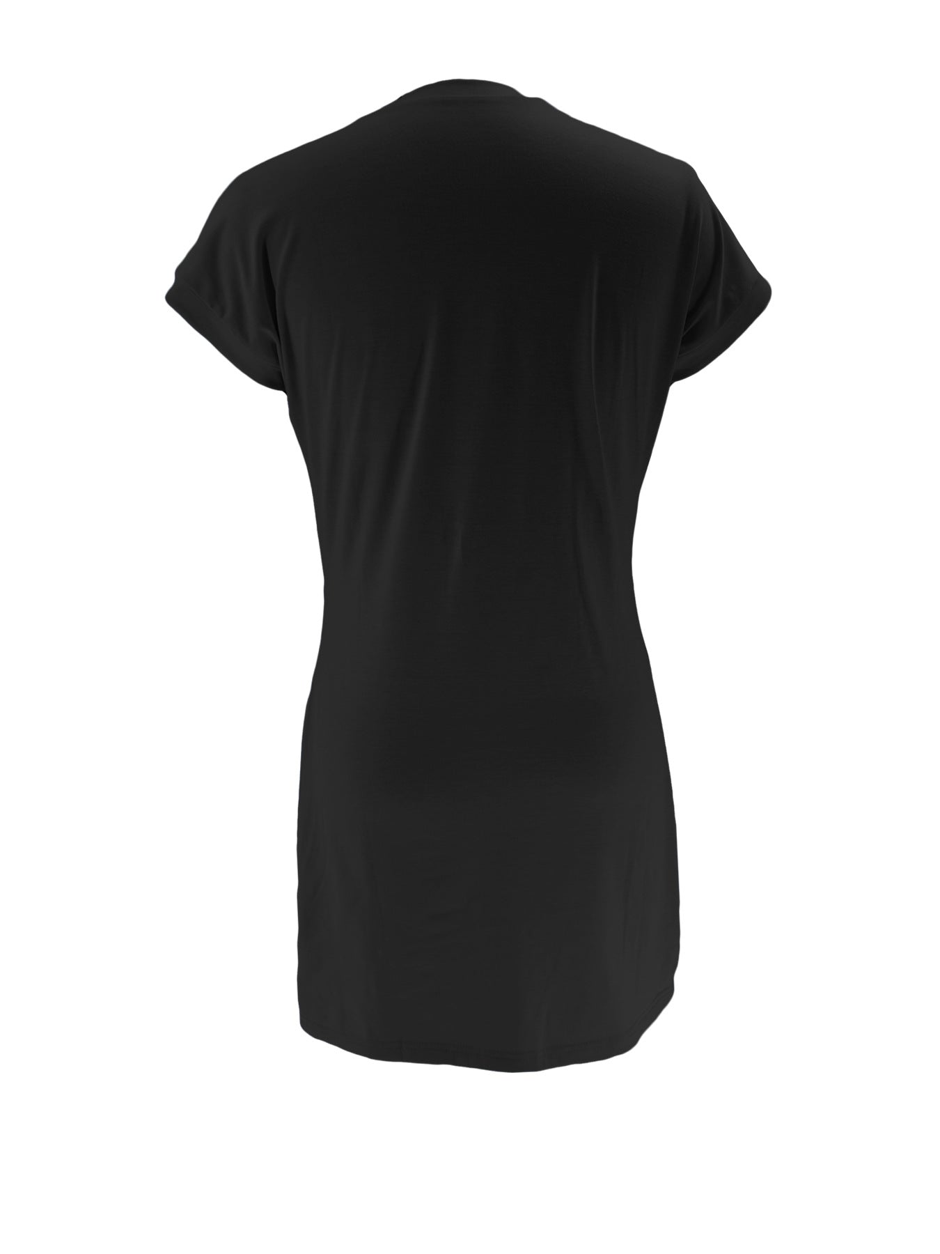 Women Solid Casual T-Shirt Short Sleeve Dress 13
