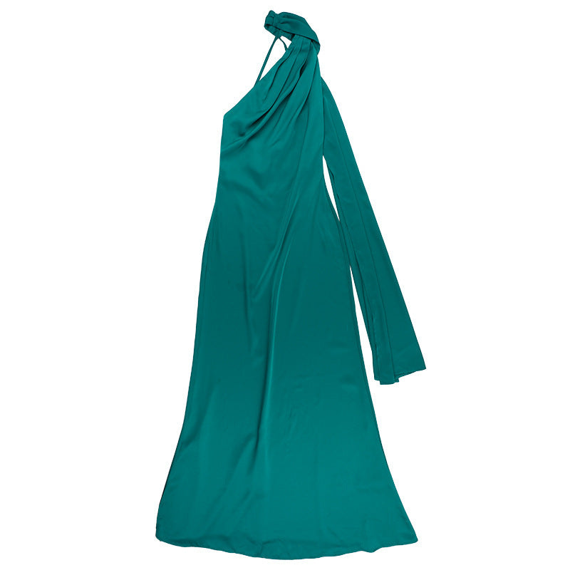 Women Sexy Halter Neck Backless Evening Dress 10