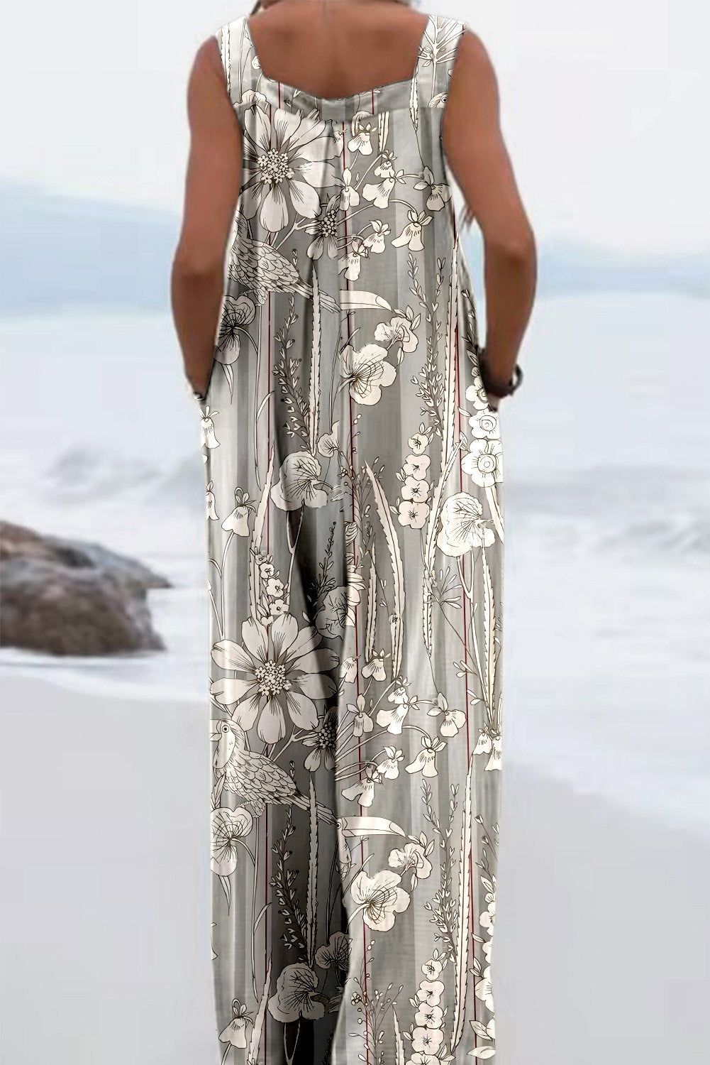 Women Summer Printed Jumpsuit 17