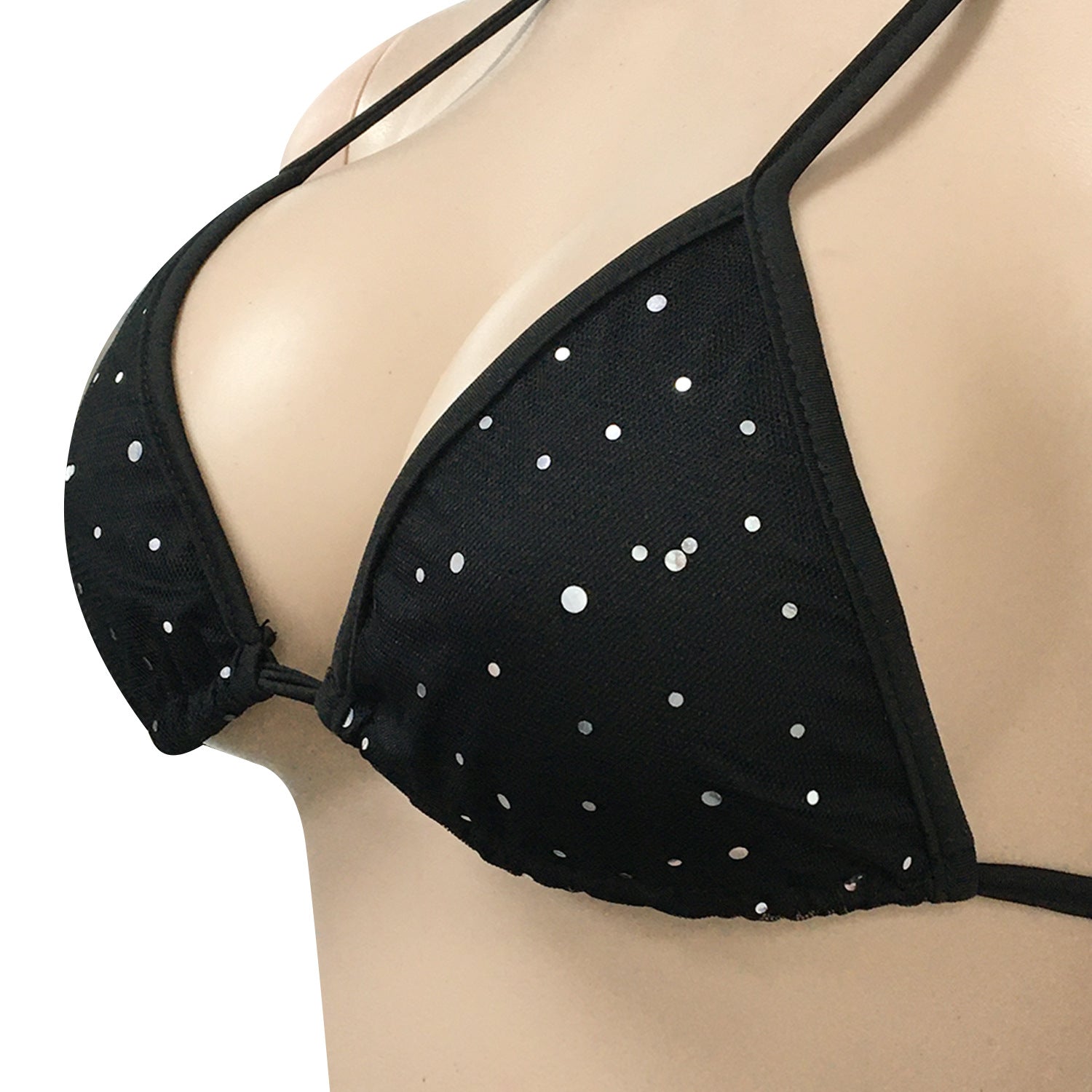 Fashionable women's mesh sequin two-piece Shorts Set 25