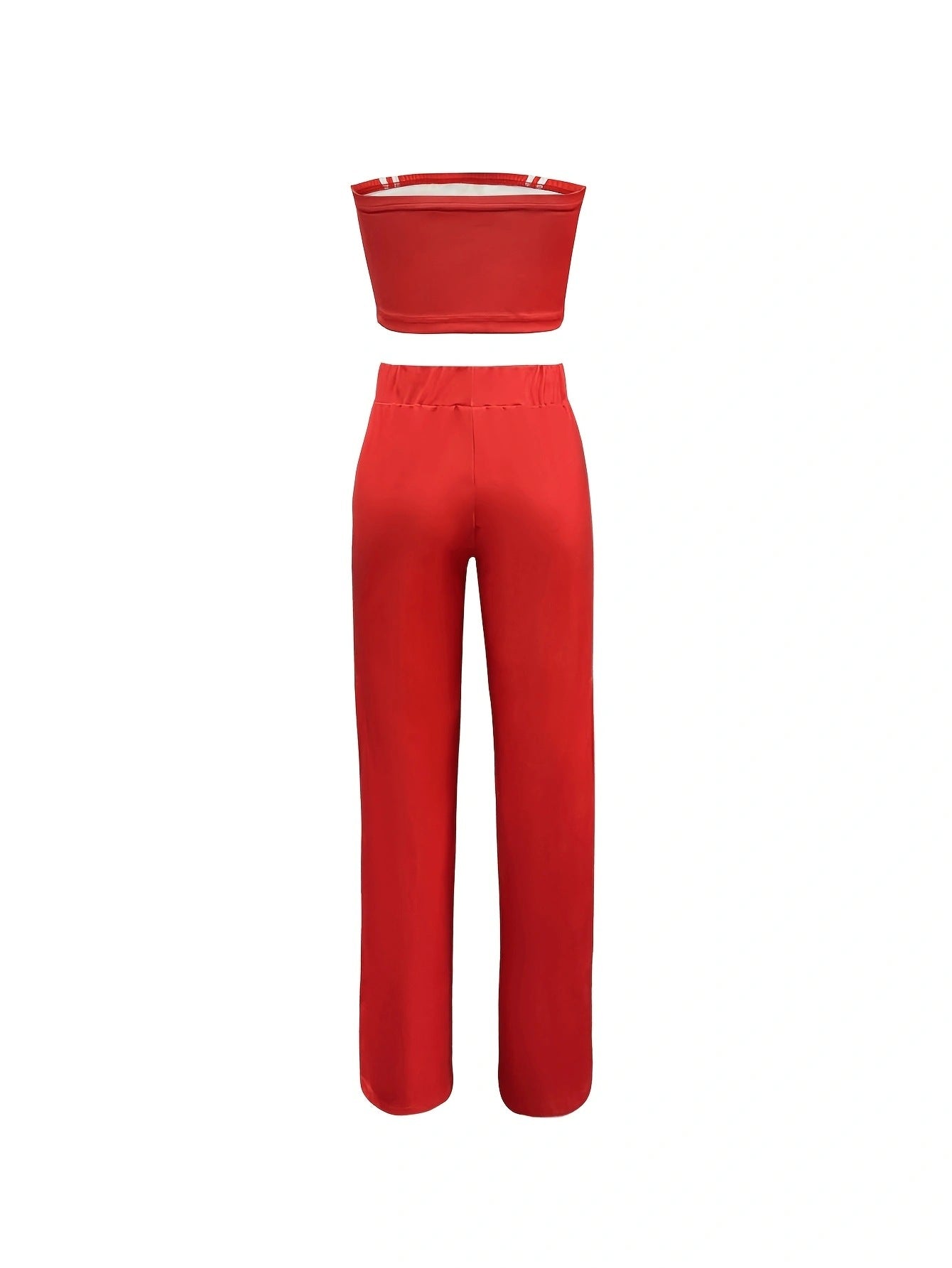 Spring Fashion Women's Strapless Two-Piece Pants Set 13