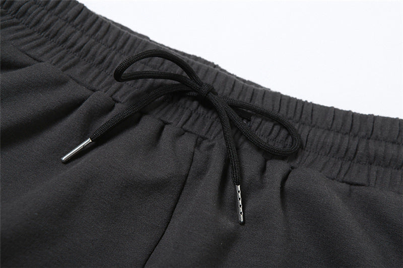 Women Round Neck Embroidered Short Sleeve T-Shirt And Tassel Pant Two Piece Set 15